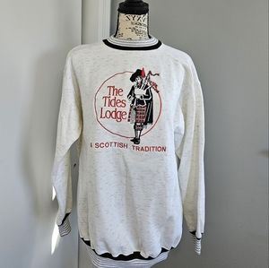 Vintage The Tides Lodge Scottish Sweatshirt